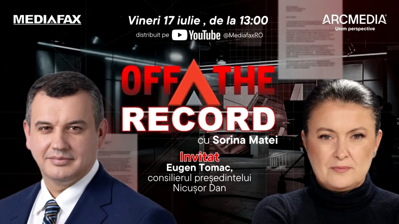 OFF The Record. Invitat: Eugen Tomac, consilierul Președintelui Nicușor Dan