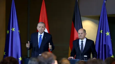 Olaf Scholz reafirmă susținerea Germaniei pentru Israel / Recep Erdogan condamnă atacurile israeliene asupra civililor palestinieni