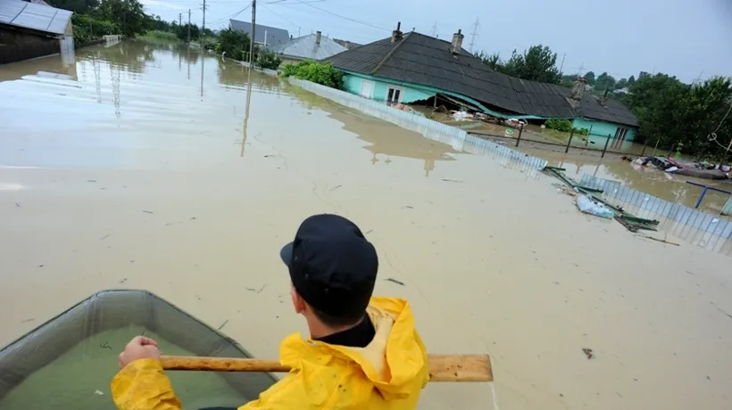 Câteva zeci de gospodării din județul Bacău au fost afectate de inundații