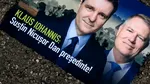 Pliante cu mesajul „Klaus Iohannis: Susțin Nicușor Dan președinte” au împânzit Bucureștiul. Nicușor Dan a depus plângere penală