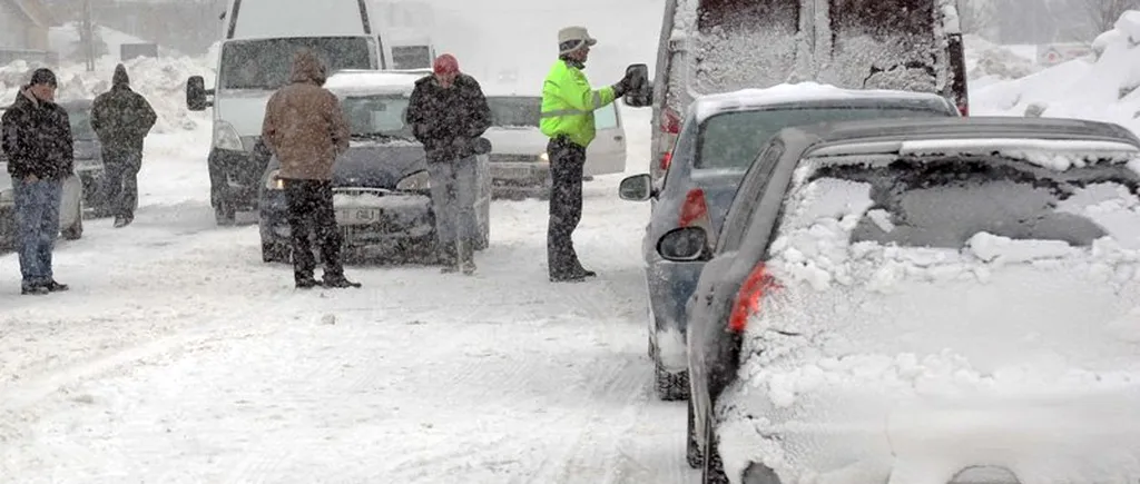 Poliția Rutieră aplică amenzi pentru lipsa cauciucurilor de iarnă. Zeci de șoferi au fost amendați