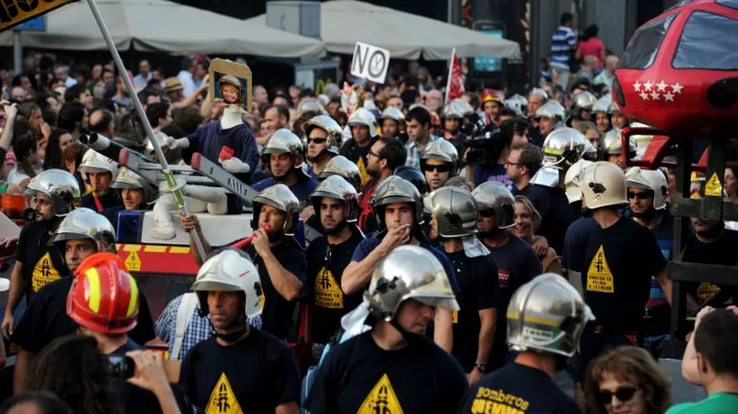 Mii de persoane au manifestat la Madrid împotriva măsurilor de austeritate