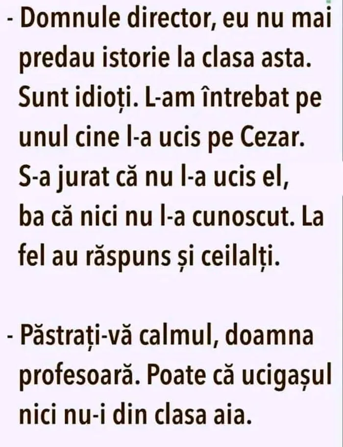 Bancul de sâmbătă | 