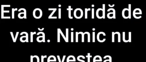 Bancul de vineri | Era o zi toridă de vara