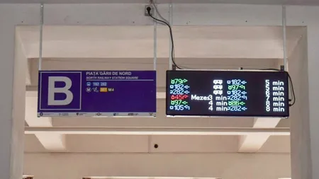 Pasagerii aflaţi în GARA de NORD au acum la dispoziție PANOURI DIGITALE cu informații despre călătoria în Bucureşti