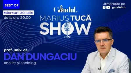 GÂNDUL prezintă Best of Marius Tucă Show - miercuri, 30 iulie, de la ora 20.00