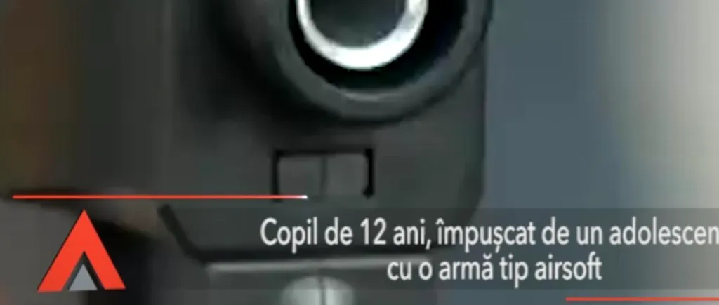 Copil de 12 ani, împușcat cu un pistol airsoft de către un adolescent