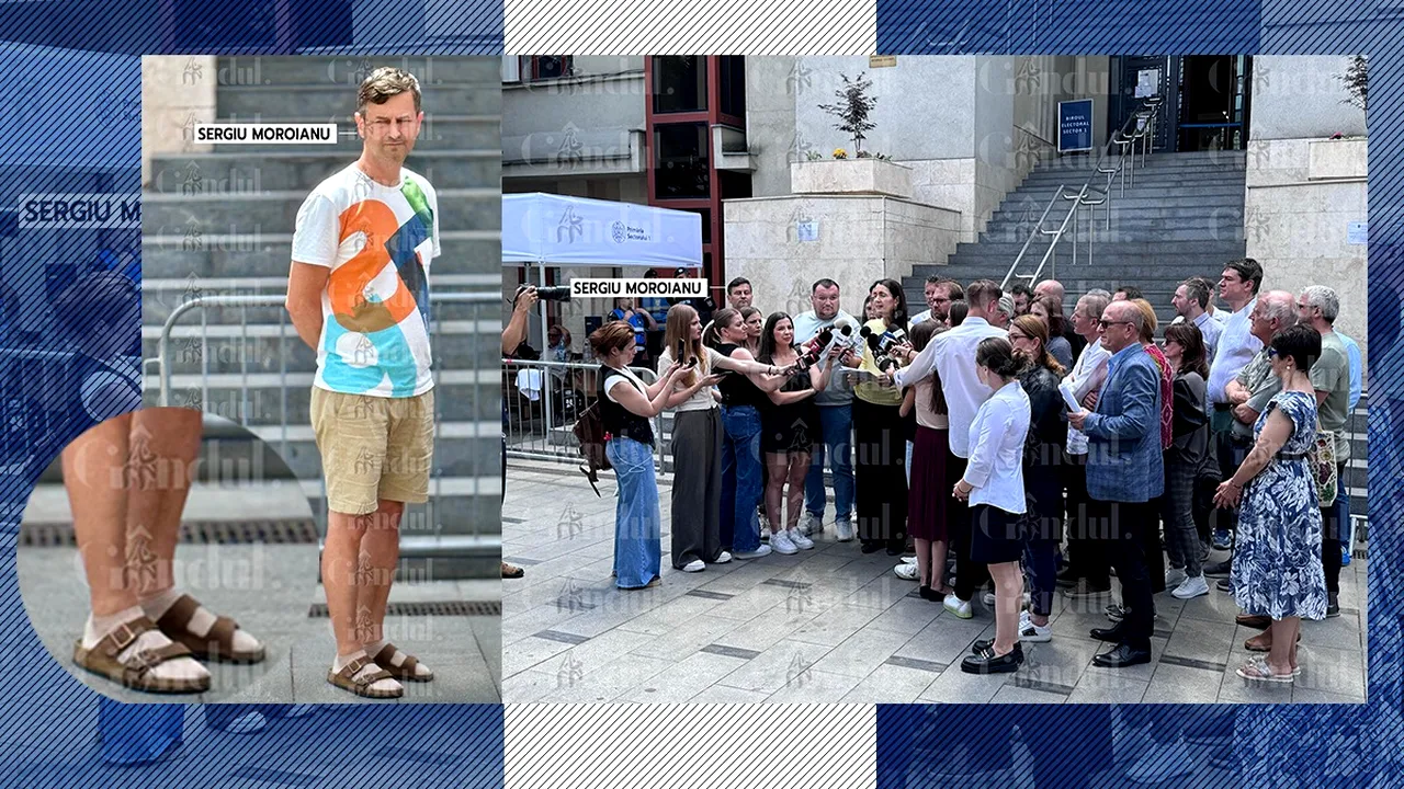 Câți susținători a strâns Clotilde Armand în fața Biroului Electoral al Sectorului 1. Cum a apărut la protest SOȚUL PRIMĂRIȚEI învinse în alegeri