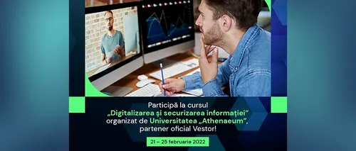 (P) Universitatea Athenaeum și Vestor, parteneriat pentru securitatea digitală