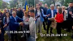 De Rusalii, Călin Georgescu a fost aşteptat de susţinători să iasă din Biserica Sf. Varvara ca să facă poze cu el