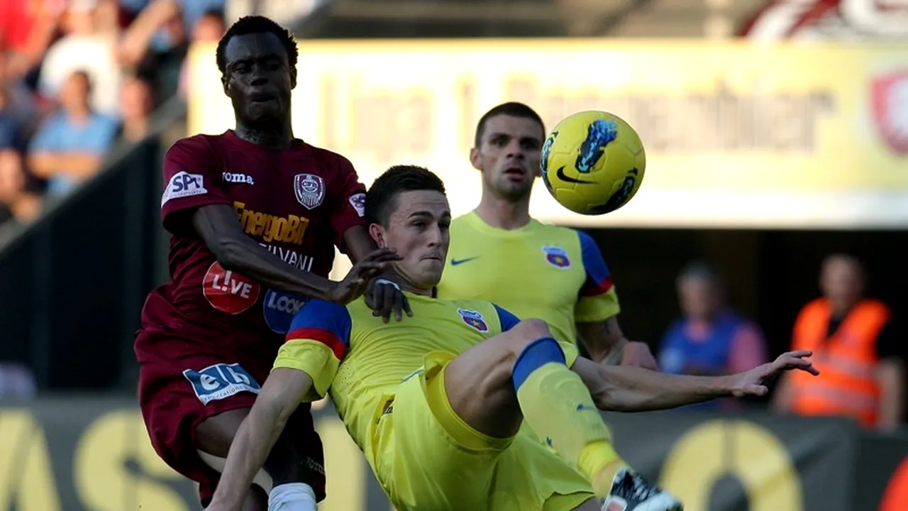 Campioana CFR Cluj a remizat cu Steaua în ultima etapă a Ligii I, scor 1-1
