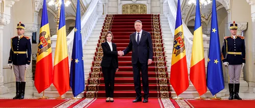 VIDEO | Maia Sandu, primită de <i class='ep-highlight'>Klaus</i> <i class='ep-highlight'>Iohannis</i> la Cotroceni. Sandu: „Republica Moldova trece prin provocări fără precedent”
