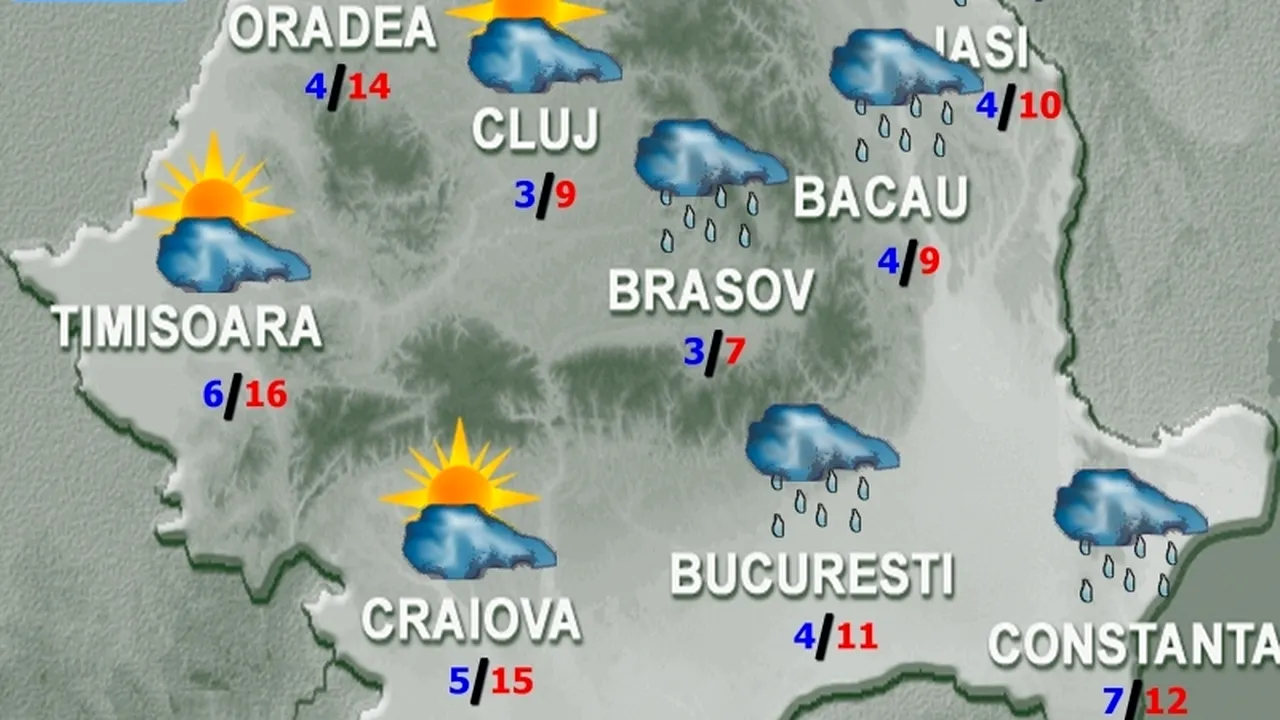 VREMEA. Cum va fi VREMEA de FLORII în București, la munte și în restul țării