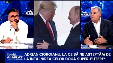 Adrian Cioroianu, despre Summitul din Alaska: Trump nu are inhibiții, el vrea să facă pace