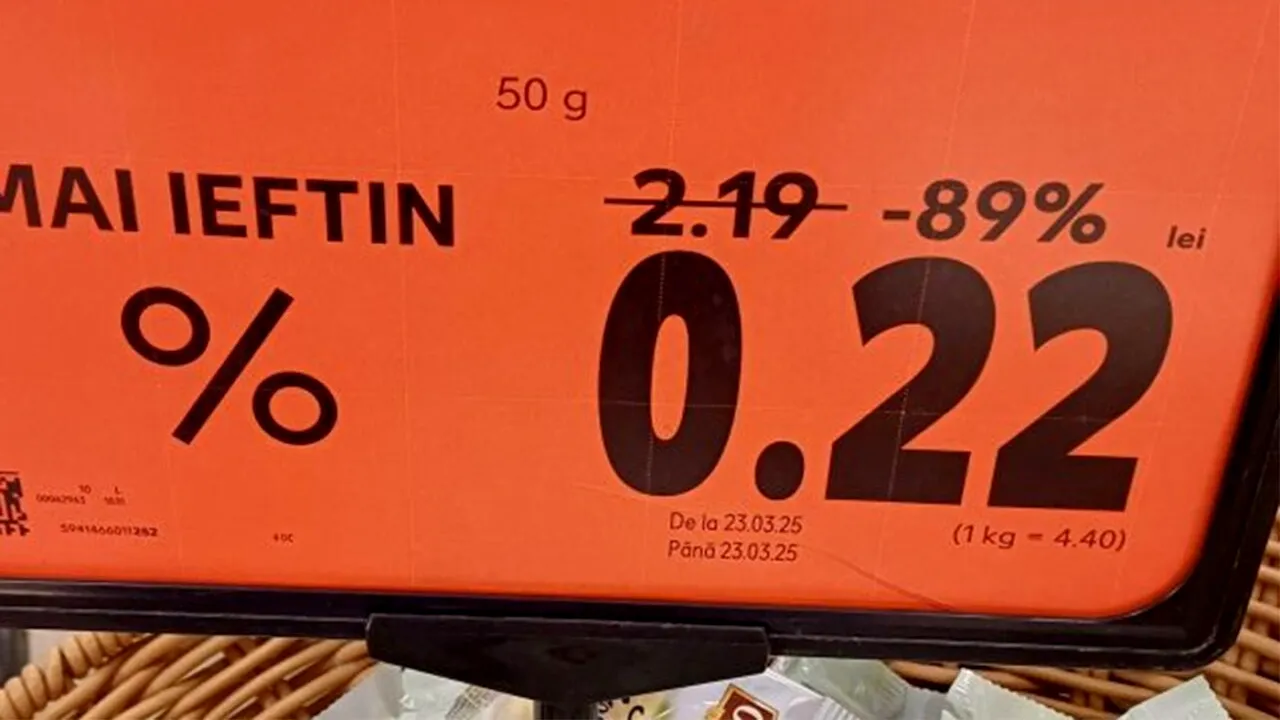 Alimentul redus cu 89% în supermarketurile Kaufland în România. Costă doar 22 de bani!