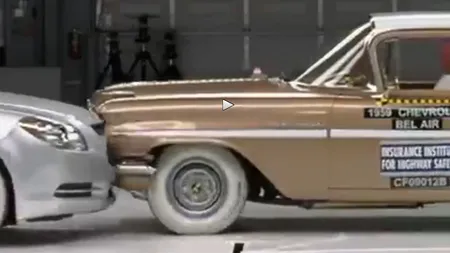 Chevrolet din 1959 VS Chevrolet din 2009. Crash test cu două mașini despărțite de 40 de ani - VIDEO