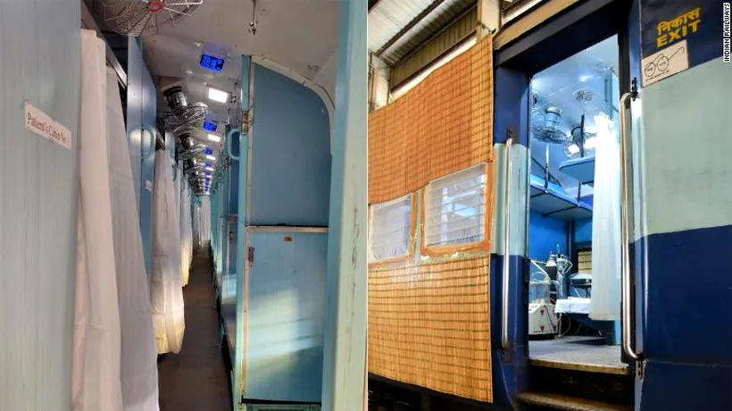 SOLUȚIE în plină criză a CORONAVIRUSULUI | Țara în care trenurile au fost transformate în spitale - FOTO