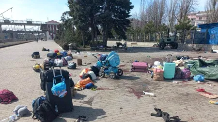 Bilanțul victimelor în urma atacului cu rachete din gara Kramatorsk a crescut la 50 de morți, potrivit guvernatorului militar regional