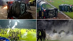 174 de persoane au murit după ce fanii au invadat terenul la un meci de fotbal din Indonezia! VIDEO