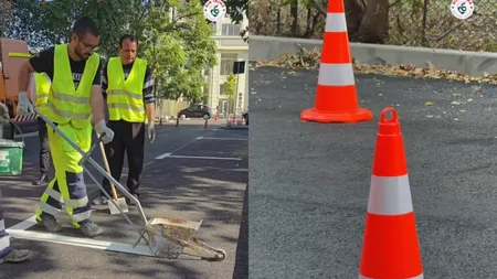 (P) Infrastructură S5. Primăria Sector 5 preia parcările albastre de pe strada Mihail Cioran pentru rezidenții sectorului / Infrastructură S5 a refăcut trotuarele și a asfaltat strada, urmând amenajarea locurilor de parcare