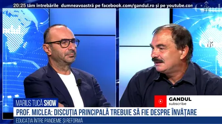 VIDEO | Prof. univ. dr. Mircea Miclea: „Discuția principală trebuie să fie despre învățare și abia după aceea să facem tot felul de scheme de evaluare. Elitele care ne conduc nu sunt rezolutive, ci extractive”