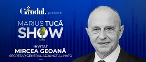 Marius Tucă Show începe vineri, 7 iunie, de la ora 18.00, live pe gândul.ro. Invitat: Mircea Geoană