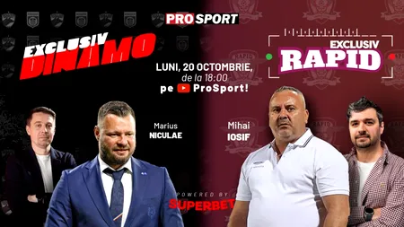 EXCLUSIV DINAMO și EXCLUSIV RAPID, ediție specială după derby cu Marius Niculae și Mihai Iosif