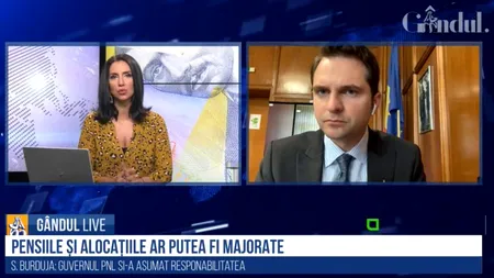 GÂNDUL LIVE. Burduja, secretar de stat la Finanțe: Aproape jumătate din deficit a fost cauzat de pandemie. / Ca să ai de unde să dai din buget, trebuie să produci