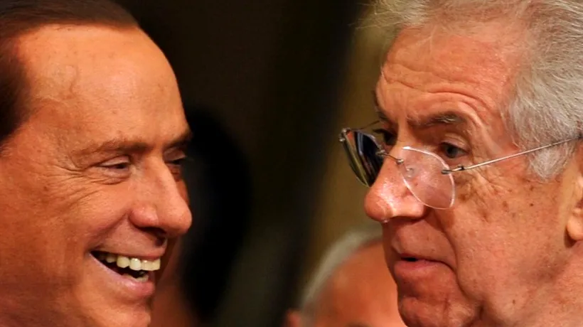 În fața unei alegeri Berlusconi-Monti, europenii îl susțin pe Mario Monti. Il Cavaliere pretinde că nici nu vrea să se întoarcă în politică