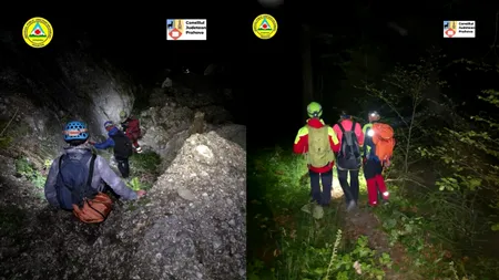 Doi turiști au fost salvați de Salvamont Prahova pe traseul Jepii Mici. Unul dintre ei a fost recuperat cu elicopterul