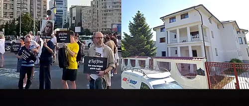VIDEO EXCLUSIV | Protest în Piața Victoriei după scandalul azilelor groazei. Ce spun manifestanții