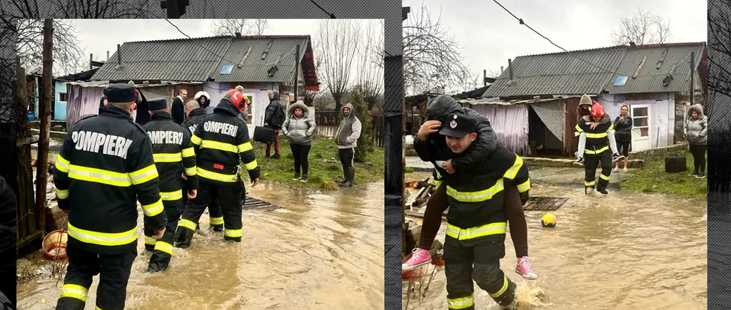 Inundații în Hunedoara. Drumuri impracticabile și case evacuate în satele din zonă. Codurile galben și portocaliu, prelungite până miercuri