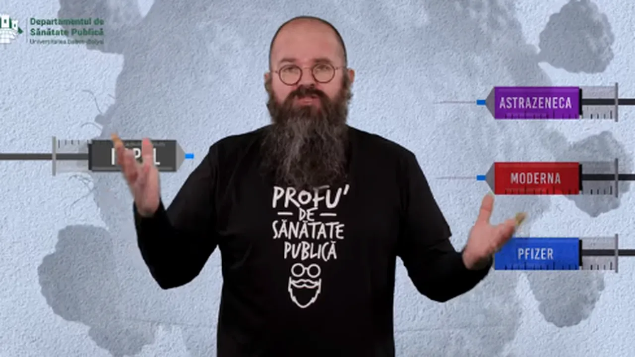 Persoanele vaccinate cu prima doză de la AstraZeneca pot face rapelul cu un alt vaccin? Răspunsul profesorului de sănătate publică Răzan Cherecheș - VIDEO