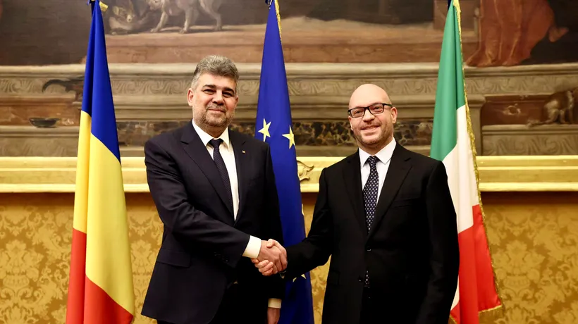 Marcel Ciolacu, după întâlnirea cu omologul său italian: ”Italia rămâne pentru ROMÂNIA un important partener comercial și o sursă majoră de investiții”
