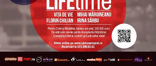 Vița de Vie, Mihai Mărgineanu, Florin Chilian și Irina Sârbu în concert caritabil marți, 18 martie, în Hard Rock Cafe 