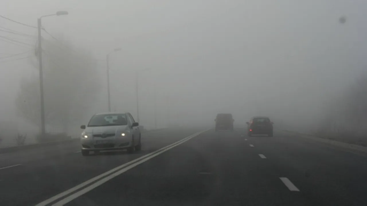 COD GALBEN de ceață în 16 județe