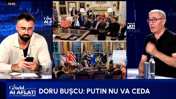 Doru Bușcu: „Putin nu va ceda, e un lucru care este vizibil din avion”