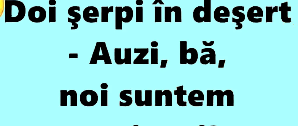 Bancul de duminică | Discuție între doi șerpi veninoși