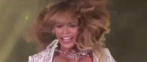 Moment stânjenitor pentru Beyonce în timpul unui concert. VIDEO