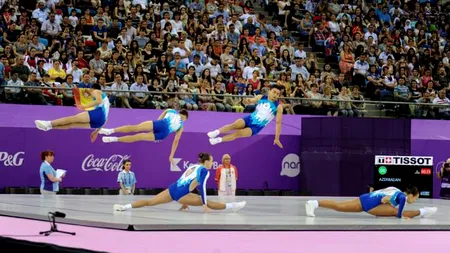 România, medalie de argint la gimnastică aerobică grup la Jocurile Europene de la Baku