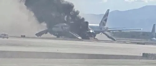Un avion British Airways a luat foc pe o pistă din Las Vegas. Accidentul s-a soldat cu 13 răniți