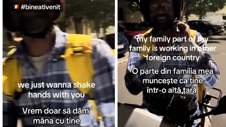 Răspunsul unui livrator asiatic atunci când este întrebat cum se simte în România: „ Am venit aici și...”