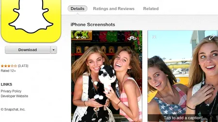 Hackeri publică imagini de pe Snapchat, care se presupune că dispar imediat după ce sunt văzute