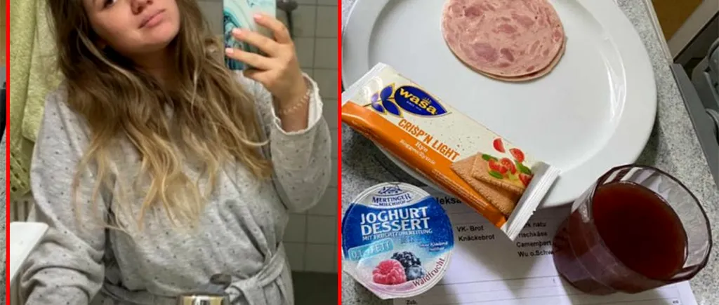 Ce a primit să mănânce Alexandra într-o maternitate din Germania, la micul-dejun, la prânz și la cină. Uimită, româncă a făcut imaginile publice