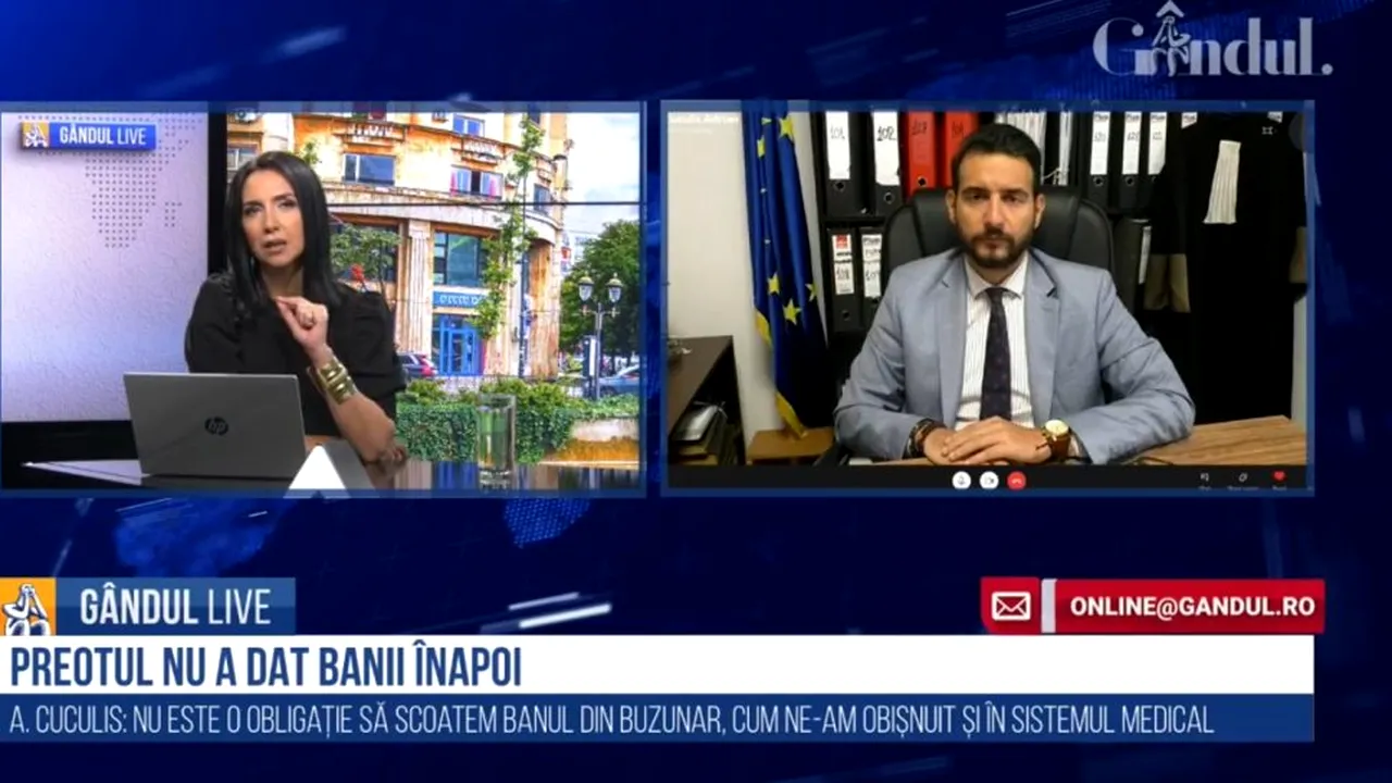 GÂNDUL LIVE. Avocatul Adrian Cuculis, despre cazul preotului care s-a certat cu o familie la înmormântare: „Situația nu este unică. Unde începe șantajul, unde este limita legală?”