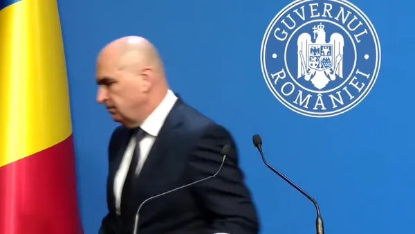 VIDEO Ilie Bolojan a fugit de la conferința de presă a Guvernului, în timp ce reporterul îi adresa o întrebare. Concluzia premierului: „PSD este de vină pentru pierderea banilor din PNRR”