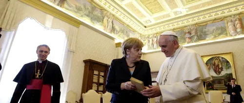Angela Merkel, primită timp de 45 de minute de către Papa Francisc la Vatican