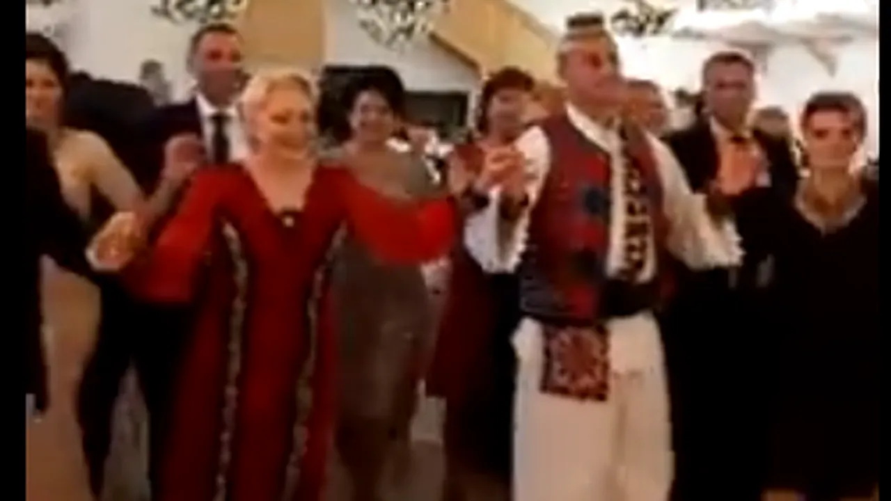 Nuntă mare-n Maramureș cu Viorica Dăncilă prinsă în horă: „Casă de piatră, Gabi Zetea