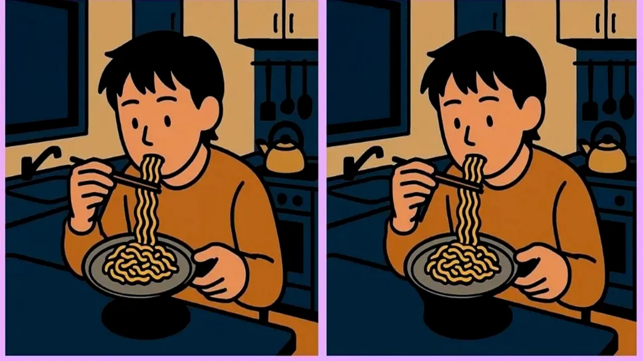 TEST de perspicacitate | Acești doi tineri par identici, dar nu sunt. Identificați toate cele 3 diferențe!