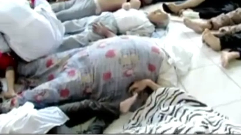 Înregistrări video cu victimele presupusului atac chimic din Siria, difuzate de CNN
